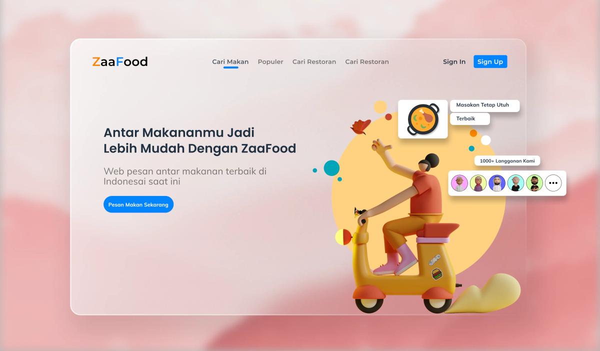 Landing Page Food